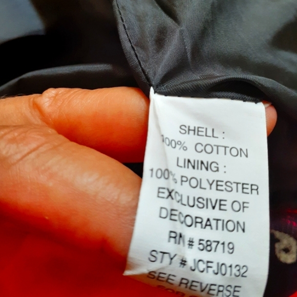 Notations Cotton Jacket Cardigan Silver Embroidery Beads Size S Black Red Artsy - Picture 16 of 17